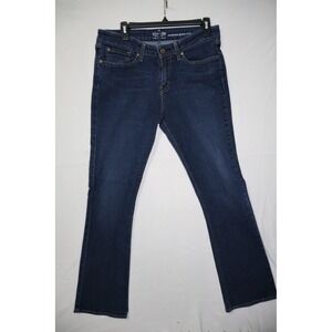 Signature by Levi Strauss Women Modern Boot Cut Jeans Dark Wash Size 12 L/C
